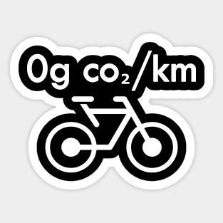 Bicycle Environment - 0g co2/km Sticker